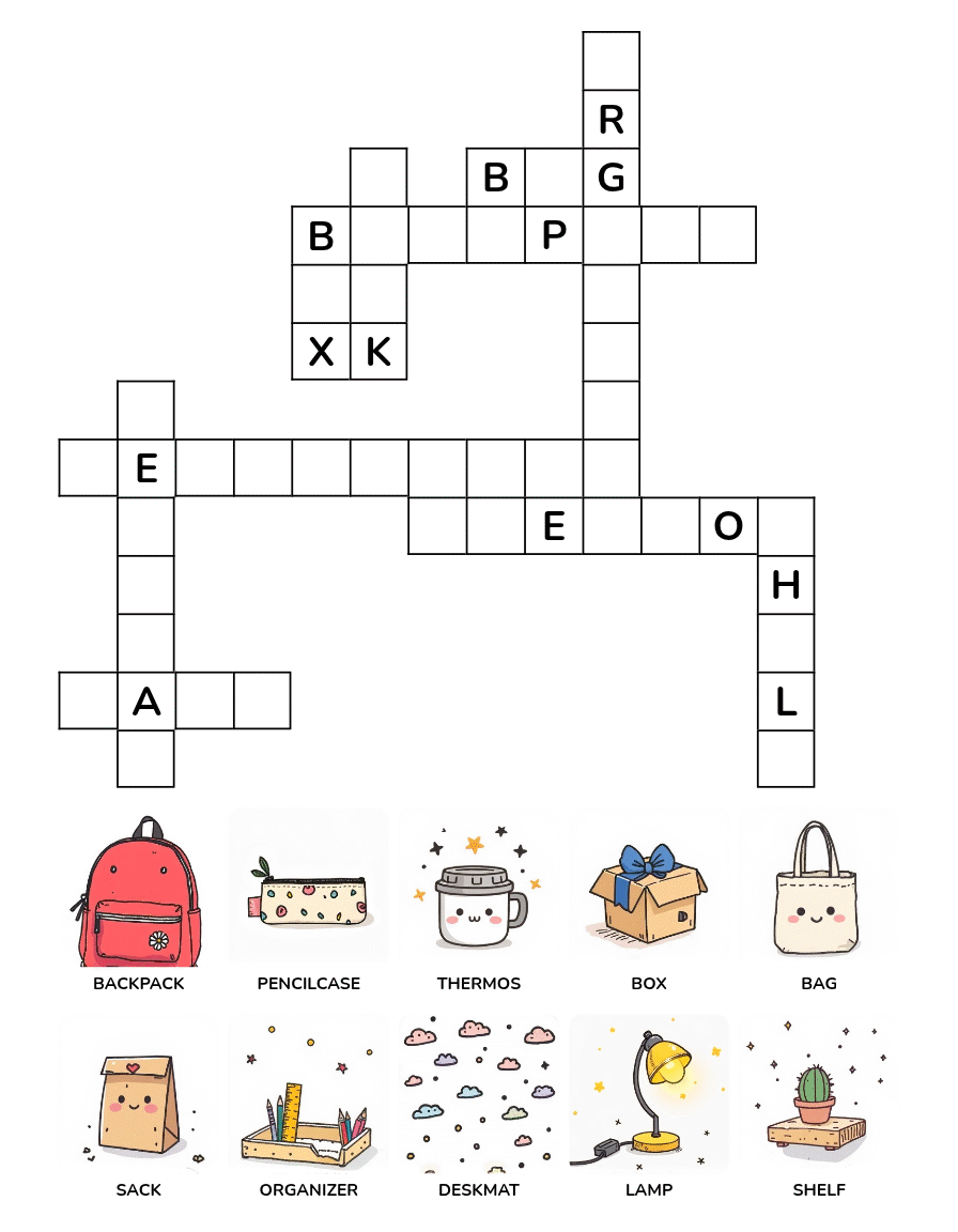 Back to School Crossword Puzzle Book Ages 4-8 - Image 3