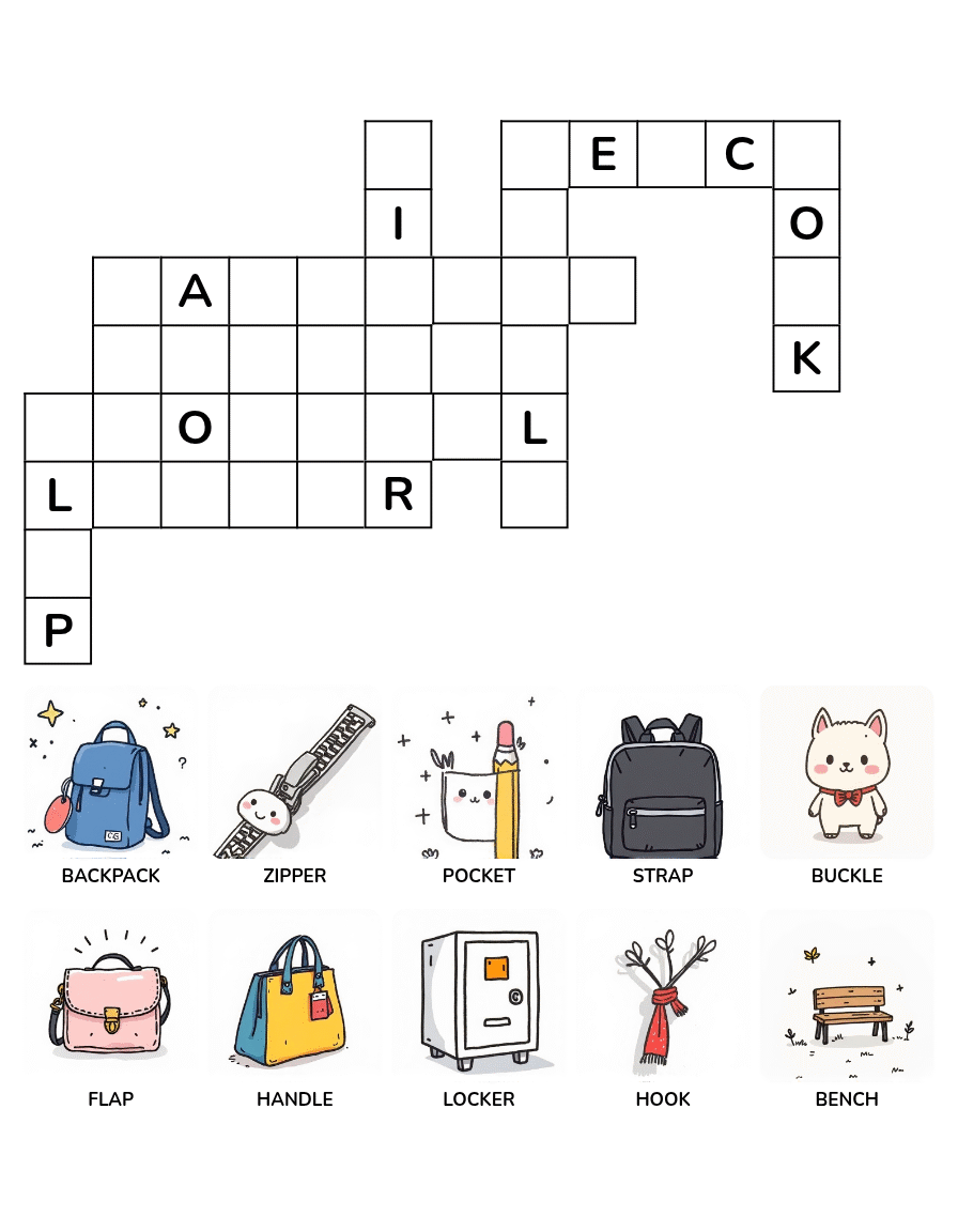 Back to School Crossword Puzzle Book Ages 4-8 - Image 4