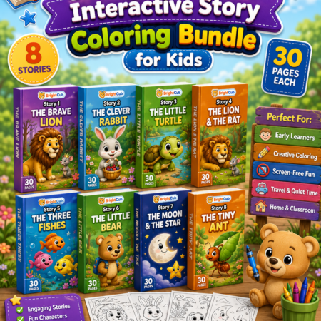 Brightcub Story Coloring Bundle - printable kids coloring & activity bundle | BrightCub