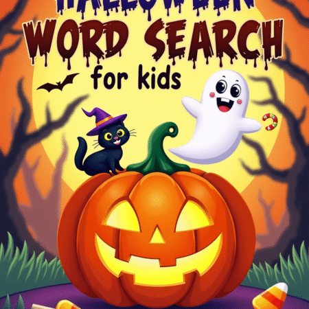 Halloween Word Search for Kids Ages 4-8 - printable kids activity book | BrightCub