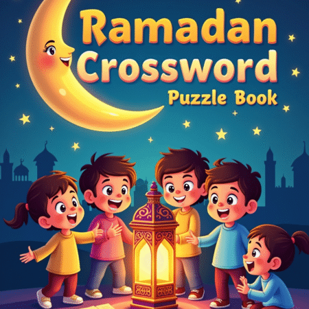 Ramadan Crossword Puzzle Book Ages 4-8 - printable kids activity book | BrightCub
