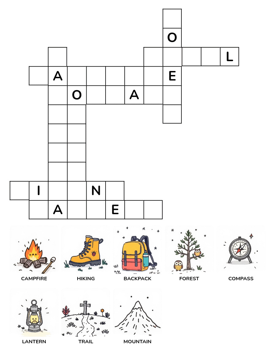 Summer Adventures Crossword Puzzle Book Ages 4-8 - Image 2