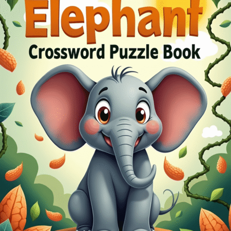 Elephant Crossword Puzzle Book Ages 4-8