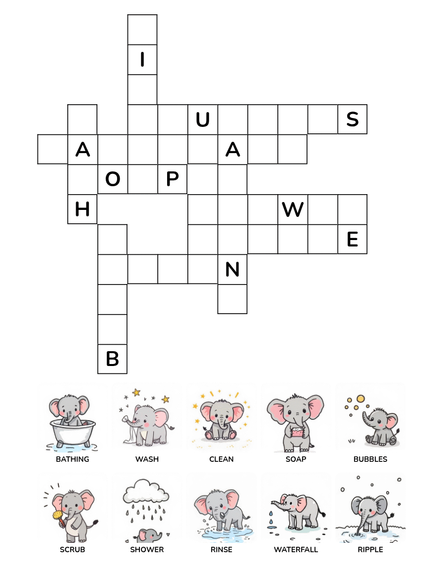 Elephant Crossword Puzzle Book Ages 4-8 - Image 3