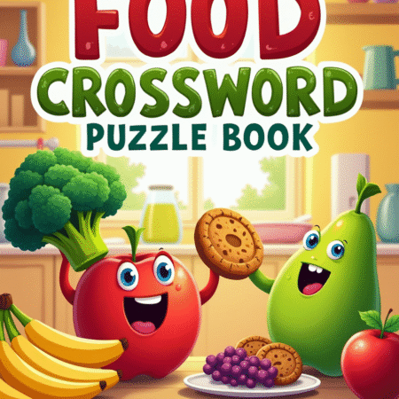 Food Crossword Puzzle Book Ages 4-8