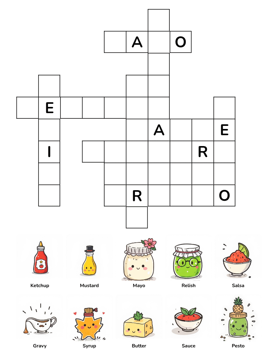 Food Crossword Puzzle Book Ages 4-8 - Image 3
