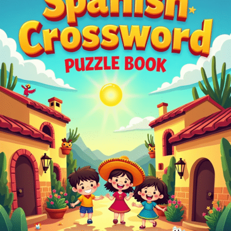 Spanish Crossword Puzzle Book Ages 4-8