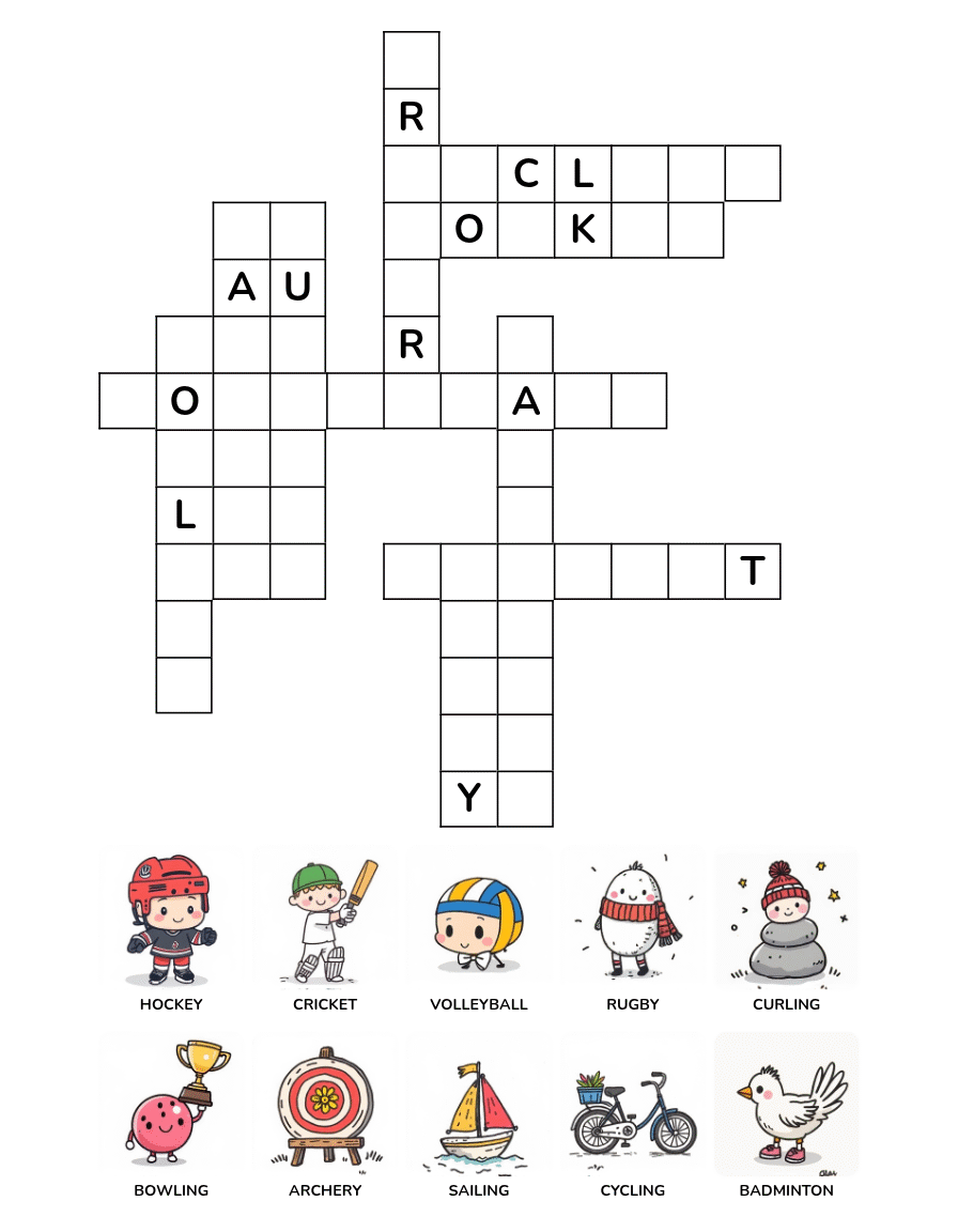 Sports Crossword Puzzles for Ages 4-8 - Image 2