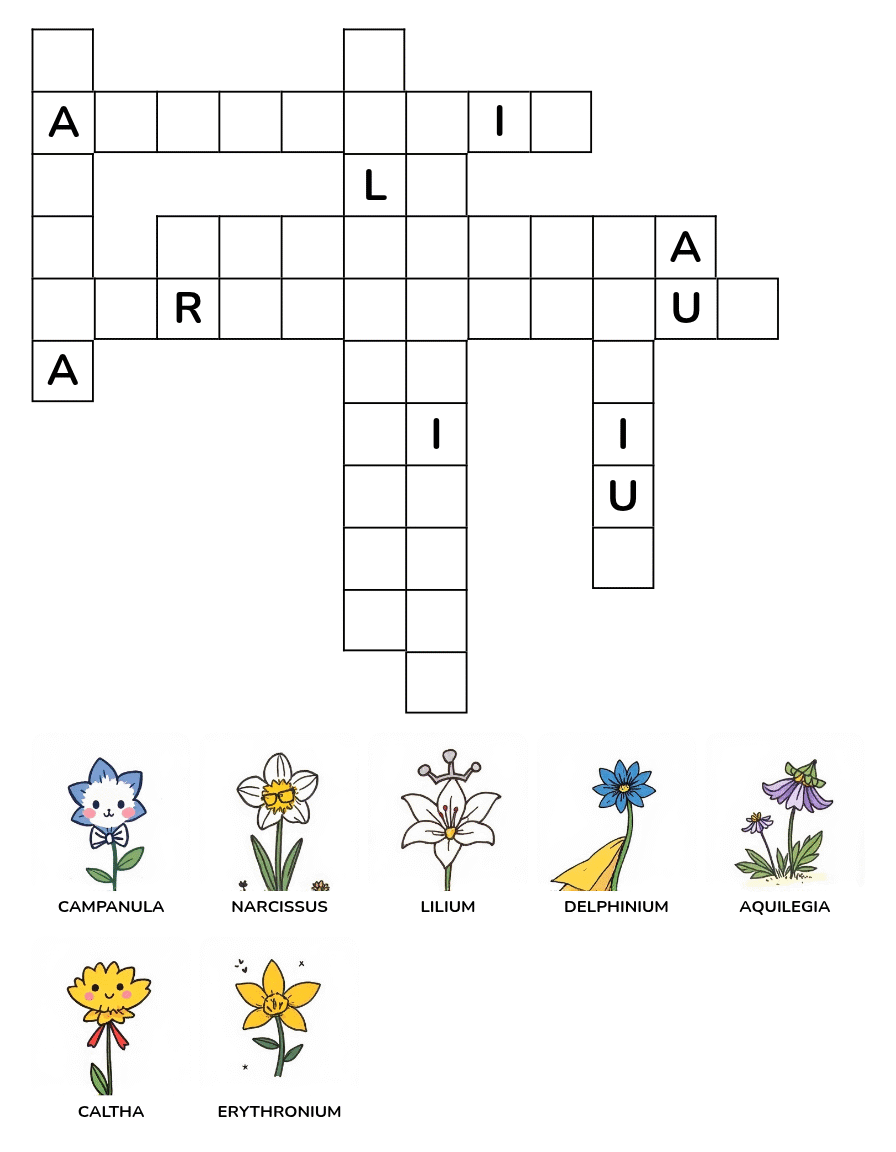 Spring Flowers Crossword Puzzle Book Ages 4-8 - Image 3