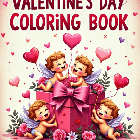 Valentine's Day Coloring Book for Kids Ages 4-8 - printable kids activity book | BrightCub