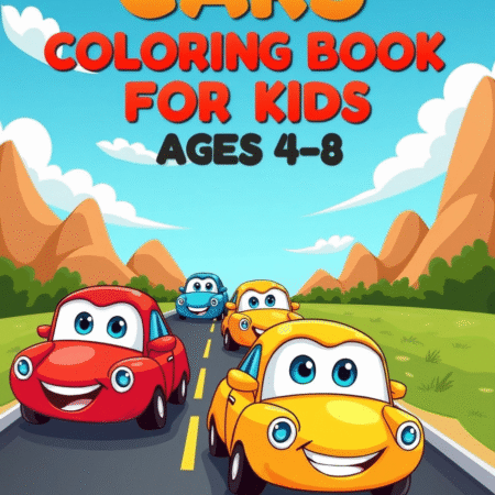 Cars Coloring Book for Kids Ages 4-8 Printable